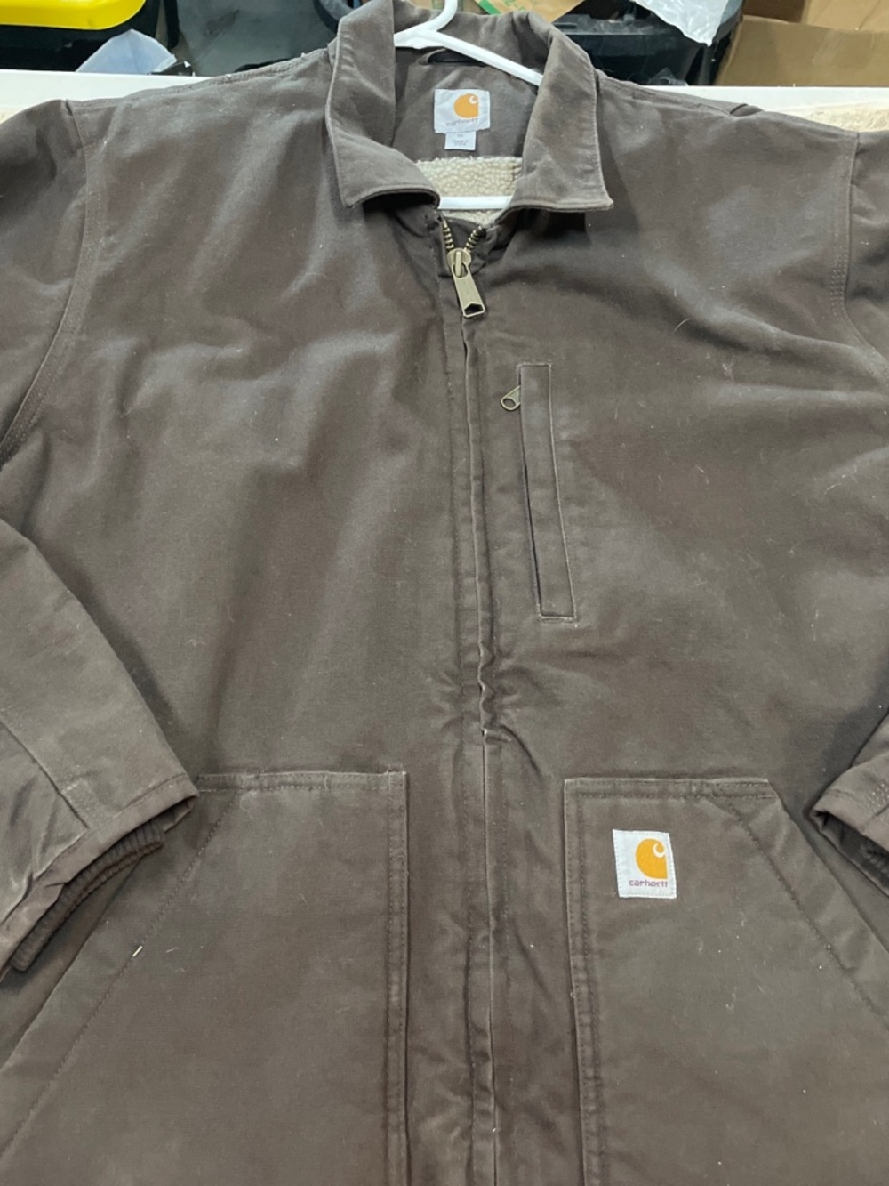 Carhartt Brown Duck Insulated Work Jacket